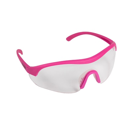The Original Pink Box Safety Glasses with Clear Lens, Anti-Fog & UV Block, ANSI Z87.1, Pink Frame PB2SGOG