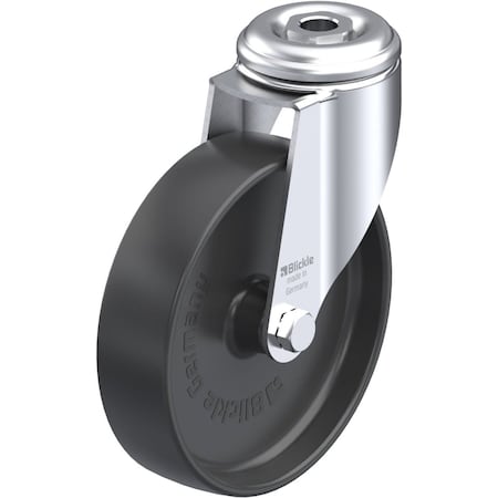 Blickle Kingpin Swivel Caster, Bk Nyln, 5", 265 lb. LKRA-POA 125G