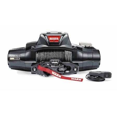 Warn Vehicle Mounted Recovery Winch 12 Volt Electric 10000 Lb Capacity Spydura Synthetic Rope 110100