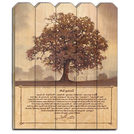 Homeroots Living Life Unframed Print Wall Art 404817