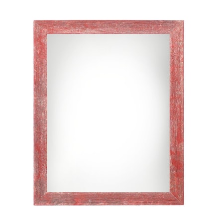 Homeroots 9" x 12" Red Solid Wood Hanging Picture Frame 386576