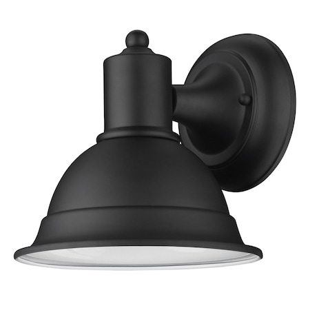 Homeroots Matte Black Aluminum Wall Sconce 398463