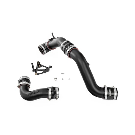 Hps Performance Intercooler Charge Pipe Kit (Cold and Hot Side), Black,  17-133WB