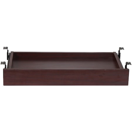 Lorell Mahogany Laminate Universal Center Drawer, 25.6"W x 15.1"D x 3.6"H 87524