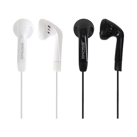 Koss EARBUD ON-EAR WHT/BLK, 2PK KE7