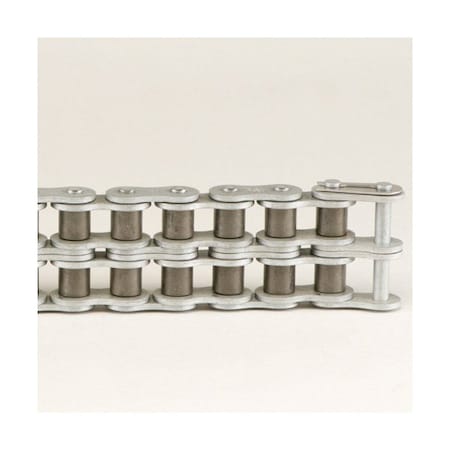 Tsubaki Multi-Strand chain, 200 ft OAL, 1/4 in Pitch, 0.13 in Dia x 1/8 in W Roller 25-2R200