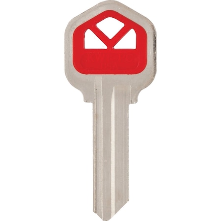 Ilco Kwikset Design Decorative House Key KW1-Red, 5PK IAK00002432