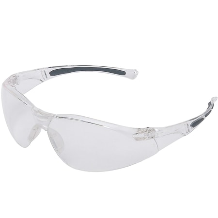 Uvex Rimless Clear Safety Glasses With Clear Anti-Scratch and Hard Coat Lens A800