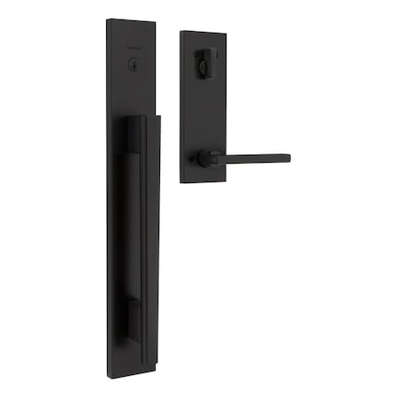 Kwikset Residential Handlesets Single Cylinder Reversible Matte Black CP818CRHXHFLSQF-514S