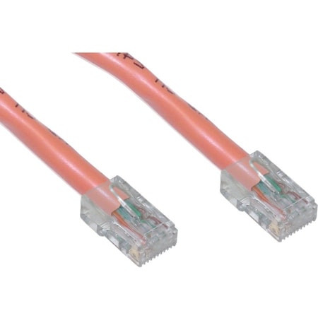 Cable Wholesale Cat6 Orange Copper Ethernet Patch Cable, Bootless, POE Compliant, 7 foot 10X8-13107