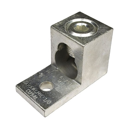 Burndy Mechanical Lug, 1 Conductor, 3/8 in Stud, Aluminum, Copper KA39230U