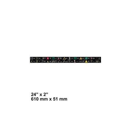 Jlg REPLACEMENT DECAL, LEGEND PLF 1706708