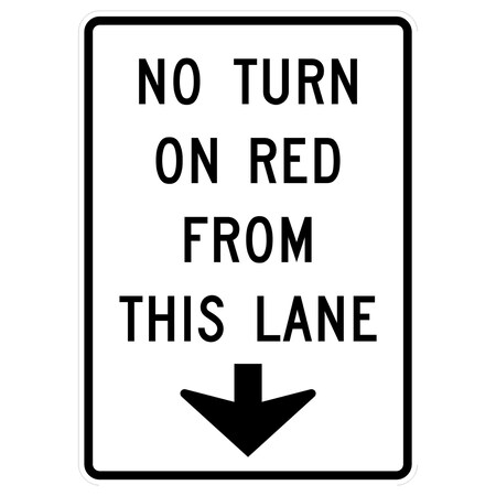 Sign Solutions Usa Traffic Sign, 30 in Width, Aluminum Sign, Vertical Rectangle DUS10HWT3042R10-11D