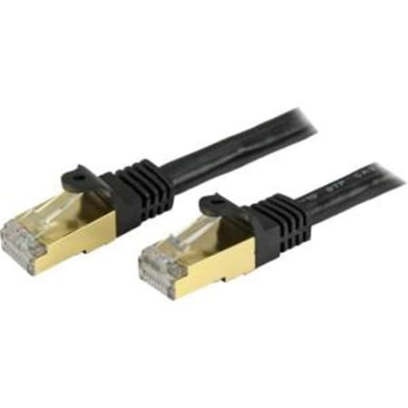 Dynamicfunction 25 ft. Cat6a STP Network Patch, Black DY716850