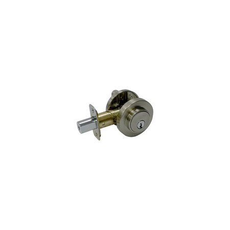Taiwan Fu Hsing Industrial Co., Ltd. Low-Profile Single-Cylinder Deadbolt, Satin Nickel DA1X21 KA2