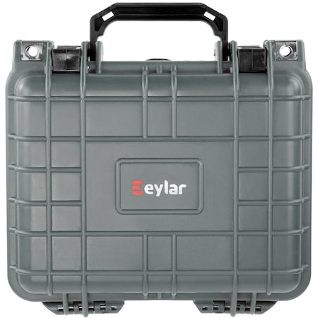 Eylar 10.62in Gear, Equipment, Hard Camera Case Waterproof with Foam Gray SA00022-GRA