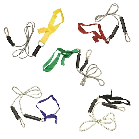 Cando International 4 ft. Exercise Bungee Cord with Attachments - Set of 5, 5PK 1431660