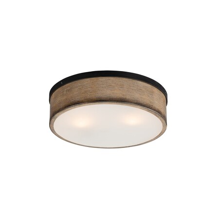 Maxim Franklin 2-Light Flush Mount 14440DWBK