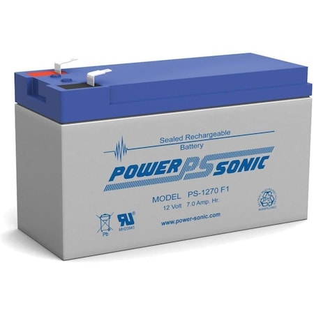 Power-Sonic 12V 7Ah F1 AGM Rechargeable Battery PS-1270 F1