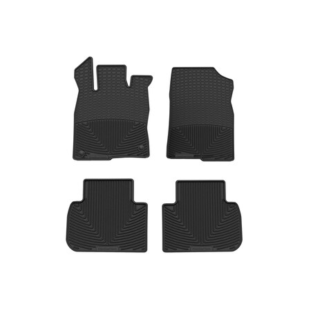 Weathertech Black, Front and Rear All Weather Floor Mats W593-W594