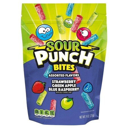 Sour Punch Punch Bite, Assorted, 9 oz 716224