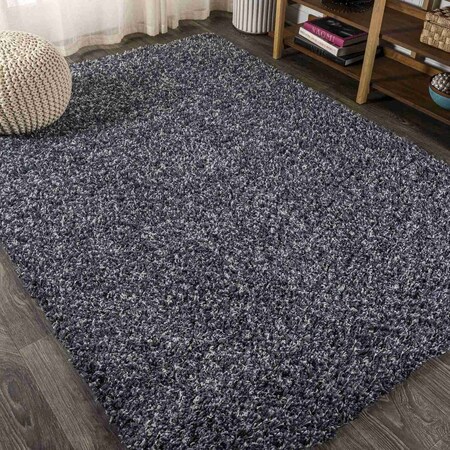 Jonathan Y Mercer Shag Plush Denim Blue 3 ft. x 5 ft. Area Rug MCR106C-3