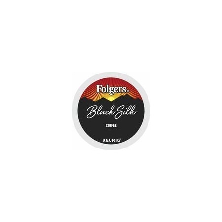 Folgers K-Cup Black Silk Coffee, Compatible with Keurig Brewer, Dark, K-Cup, Black Silk, 4PK 5000368733