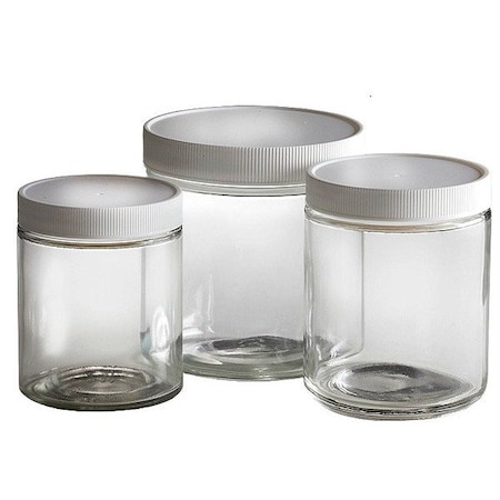 Qorpak Bottle, Safety Clear, 4 Oz, Round, PK24 GLC-01628