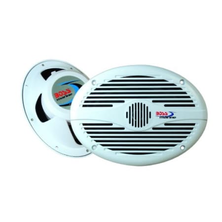 Boss Audio 6 in. x 9 in. 2 Way 350 Watt White Marine Speakers AVA-MR690