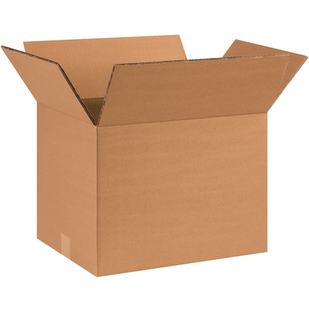 Zoro Select 15 in x 12 in x 12 in Shipping Box, Kraft, Corrugate, Double Wall, 48 ECT HD151212DW