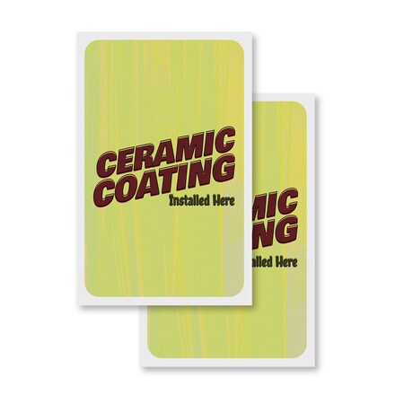 Signmission Ceramic Coating, Vinyl Decals Only 24 Inch x 36 Inch, Vinyl Decal, 2PK DSB-2436-2PACK-30360