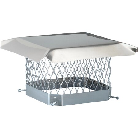 Shelter 9'' x 13'' Stainless Steel Single Flue Chimney Cap SCSS913