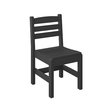Polybird SIDE CHAIR "REGULAR HEIGHT".    BLACK POLYBIRD P10-R