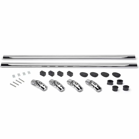 Putco Bed Rails, Direct-Fit; Stake Pocket Mount; Polished; Stainless Steel; With Built In Tie Down; Not 69855