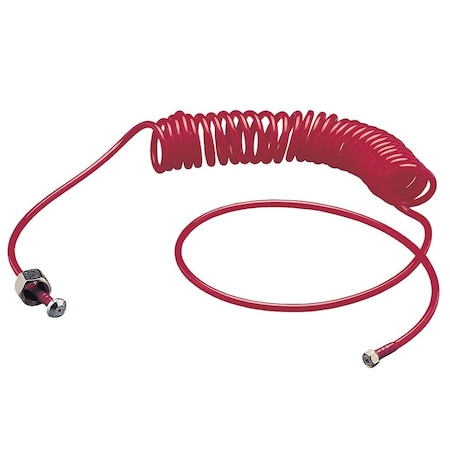 Paasche 10' Coil Air Hose W/Couplings CH-10