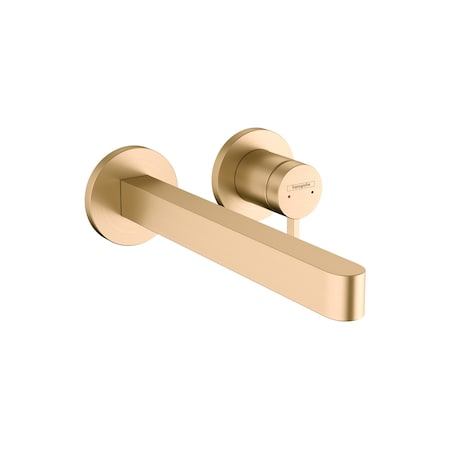 Hansgrohe Finoris Wall-Mounted Single-Handle Faucet Trim, 1.2 GPM in Brushed Bronze 76050141