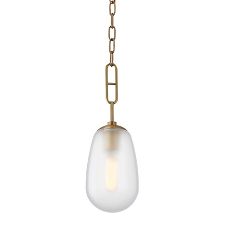Hudson Valley Lighting Bruckner 1 Light Pendant 6 In. Aged Brass 2106-AGB