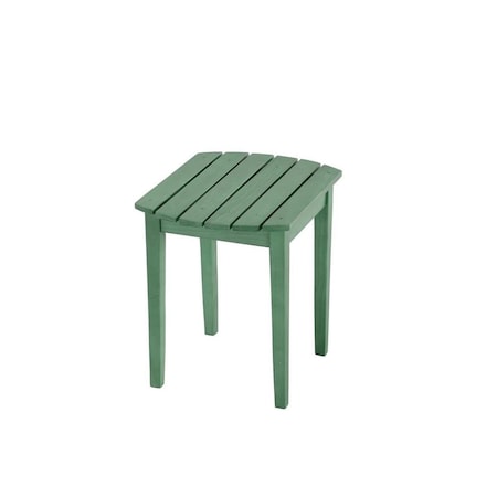 W Unlimited Oceanic Collection Solid Wood Side Table, Sea Green SW2009GS-ET