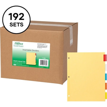 Office Essentials Value Pack 5 Tab Insertable Divid, PK192 11486
