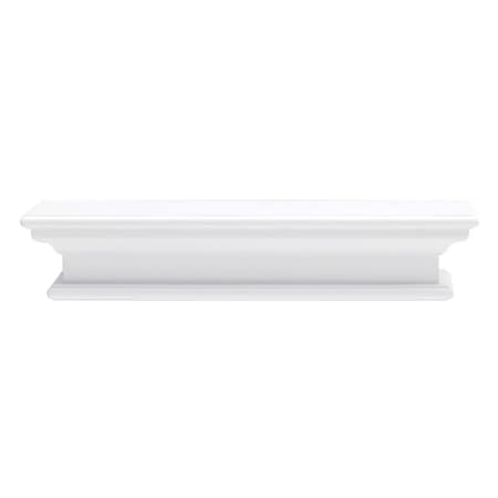 Homeroots 23in Classic White Floating Wall Shelf 397787