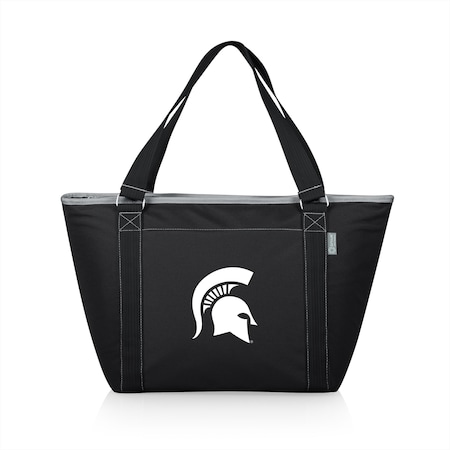 Picnic Time Family Of Brands NCAA Michigan State Spartans Topanga Tote Cooler Bag - Soft Cooler Bag - Picnic Cooler, Black 619-00-175-354-0
