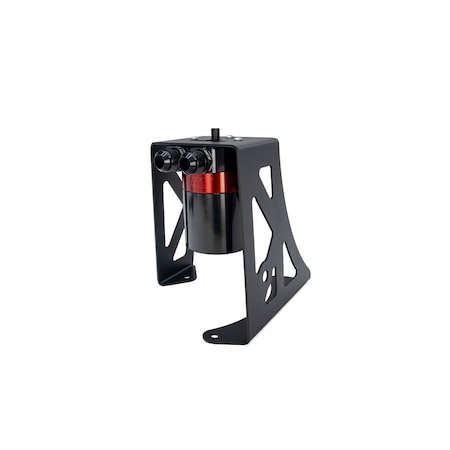 Hps Performance Billet Aluminum Oil Catch Can Kit, Red,  860-032