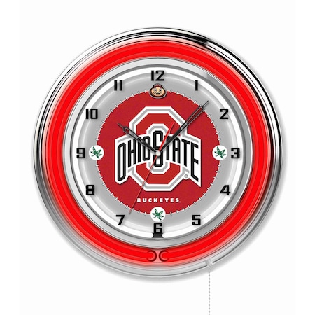Holland Bar Stool Co Ohio State University Double Neon 19" Clock Clk19OhioSt
