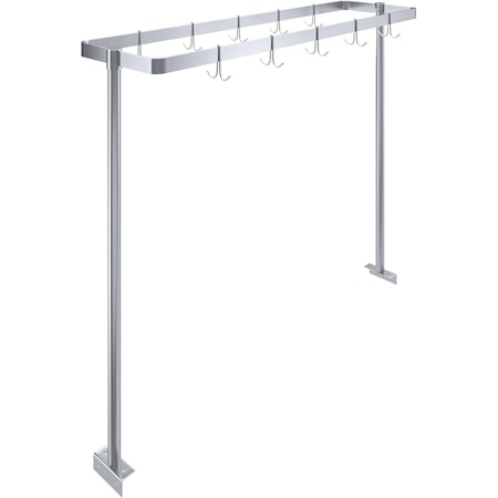 Amgood 60 in. Stainless Steel Table-Mounted Pot Rack AMG TMP-60-Z
