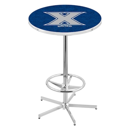 Holland Bar Stool Co 42" Chrome Xavier Pub Table, 36" dia. Top L216C4236Xavier