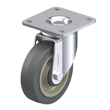 Pegasus Cstr, Swivl Plate, Gray Surelastic, 325 lb. P12S-PRP060K-P4