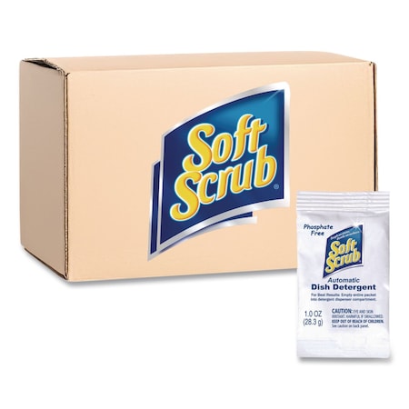 Soft Scrub Automatic Dish Detergent, Lemon Scent, Powder, 1 oz. Packet, PK200 DIA 10006
