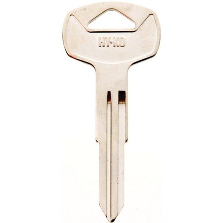 Hy-Ko Automotive Key Blank, Brass, Nickel, For: Nissan Vehicle Locks 11010DA22