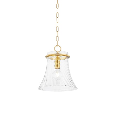 Mitzi Cantana 1 Light Pendant 4.75 In. Aged Brass H824701S-AGB