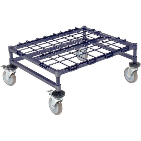 Global Industrial Nexelon Mobile Dunnage Rack 30"W x 24"D - 4 Swivel Casters, 2 W/Brakes 561958AB